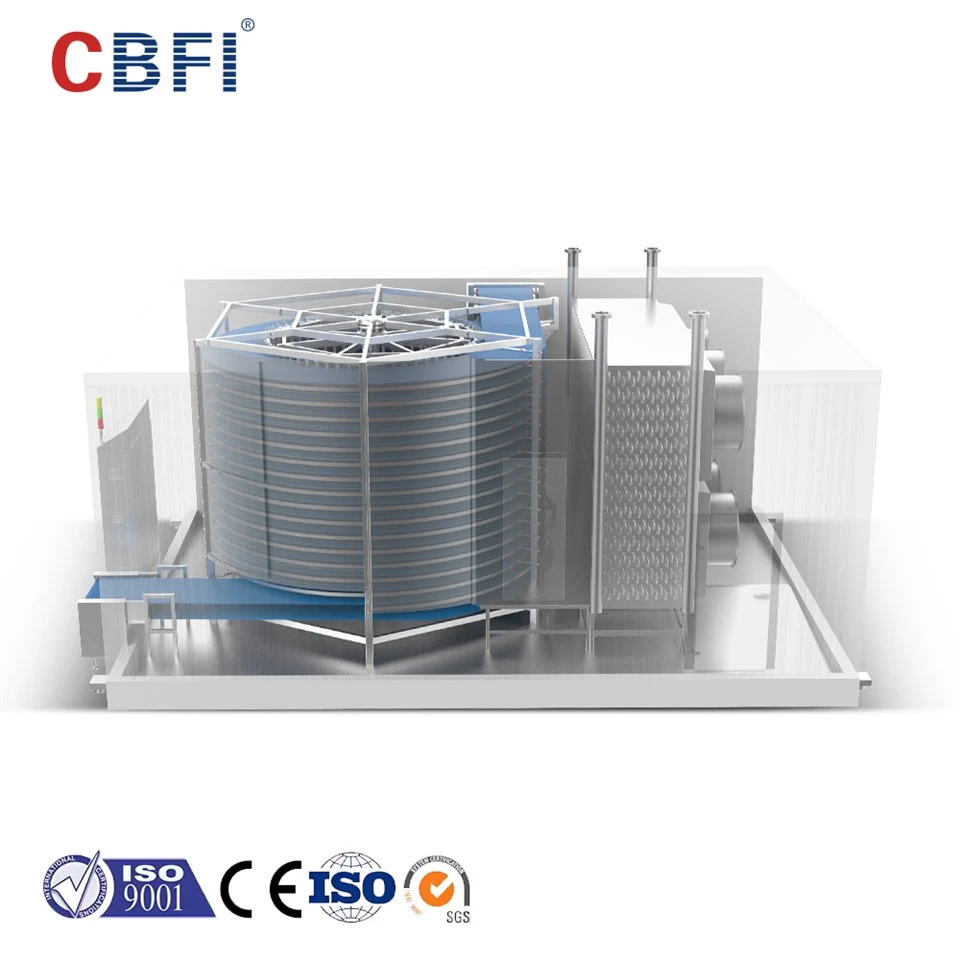 Congelador de espiral simple CBFI para congelar masa para hornear