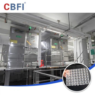 Fábrica de hielo en cubitos totalmente automática de 10 toneladas/día|Solución de hielo comestible de calidad profesional.