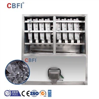 2 toneladas Comerciales de acero inoxidable usado Cubo cuadrado Hielo Hielo para planta de grado alimenticio